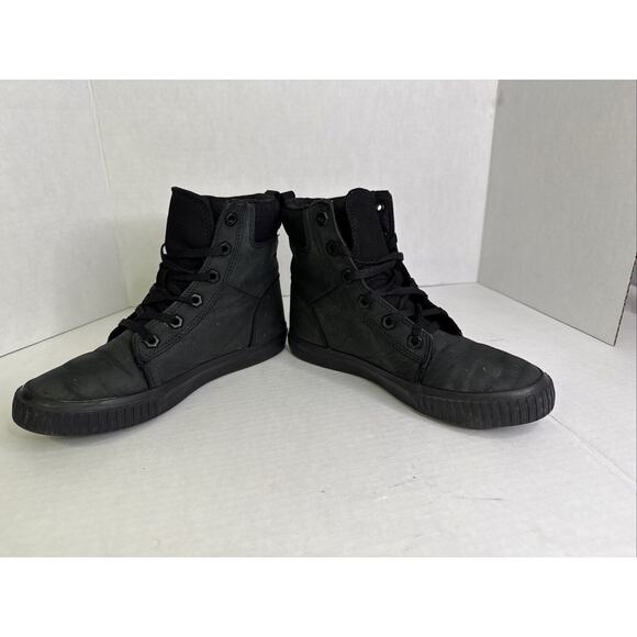 Timberland Black Leather Women's Ankle Boots‎ Size 6 Laced - Picture 7 of 7